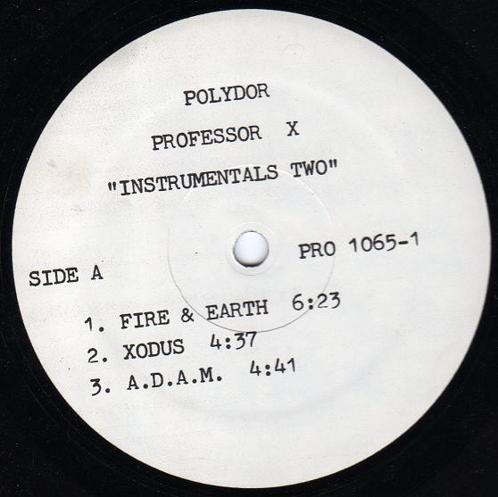 Professor X Instrumentals Two - Show Vinyl