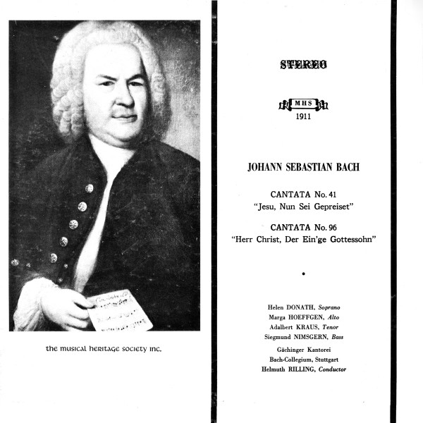 Cantata No. 41 "Jesu, Nun Sei Gepreiset" / Cantata No. 96 "Herr Christ, Der Ein'ge Gottessohn"