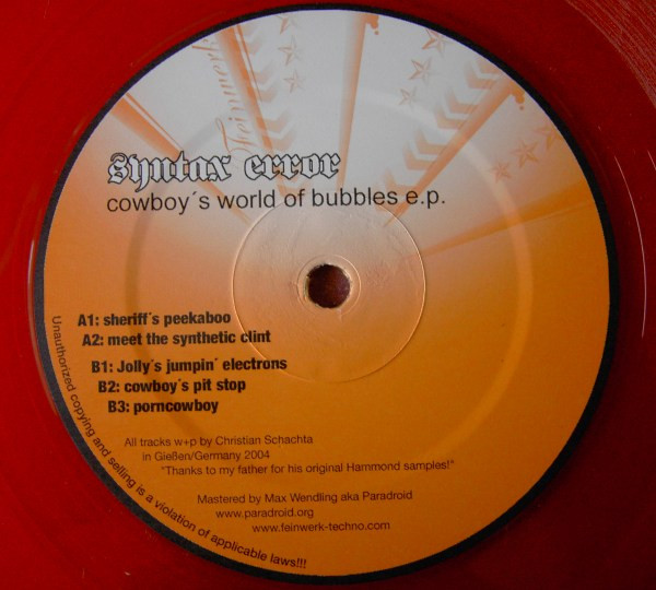 Cowboy's World Of Bubbles E.P.