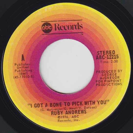 I Got A Bone To Pick With You / I Don't Know How To Love You
