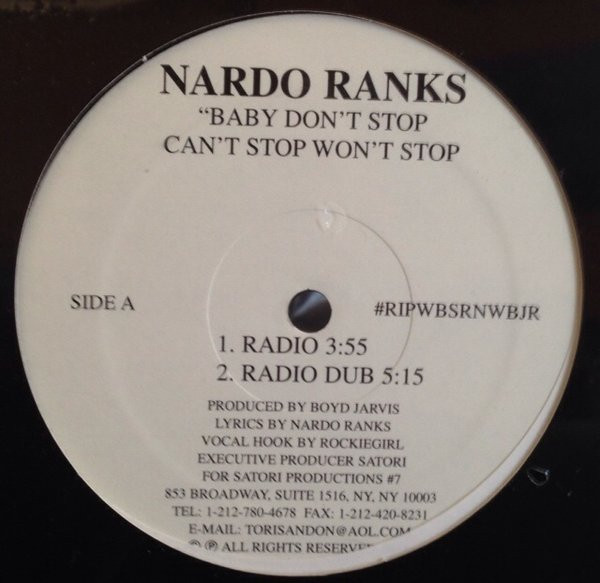 Baby Don't Stop Can't Won't Stop