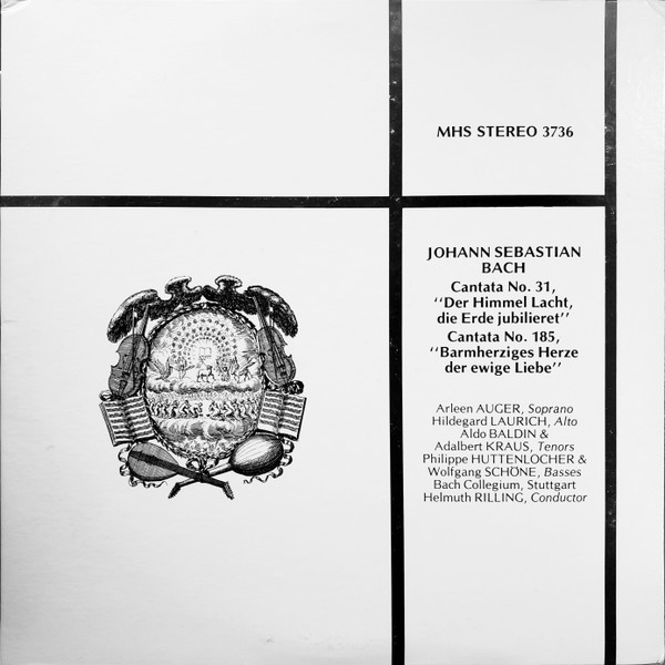 Cantata No. 31, "Der Himmel Lacht, Die Erde Jubilieret" / Cantata No. 185, "Barmherziges Herze Der Ewige Liebe"
