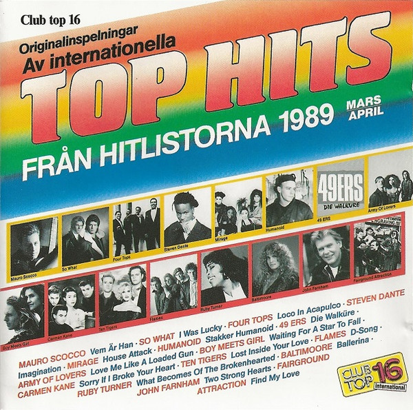 Club Top 16 Top Hits Från Hitslistorna 1989 Mars/April