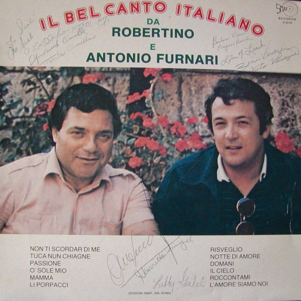 Il Bel Canto Italiano Da Robertino E Antonio Furnari