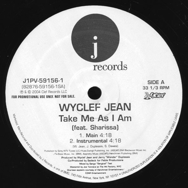 Take Me As I Am