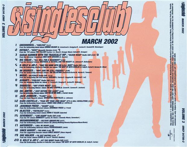 Singlesclub (March 2002) (Volume  3)