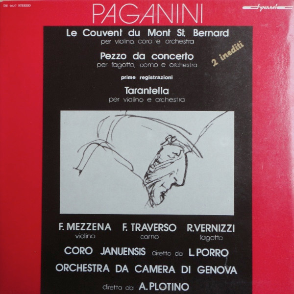 Le Couvent Du Mont St. Bernard (Per Violino, Coro E Orchestra) / Pezzo Da Concerto (Per Fagotto, Corno E Orchestra) / Tarantella (Per Violino E Orchestra)