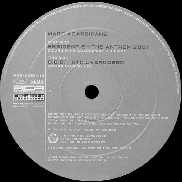 Resident E - The Anthem 2001