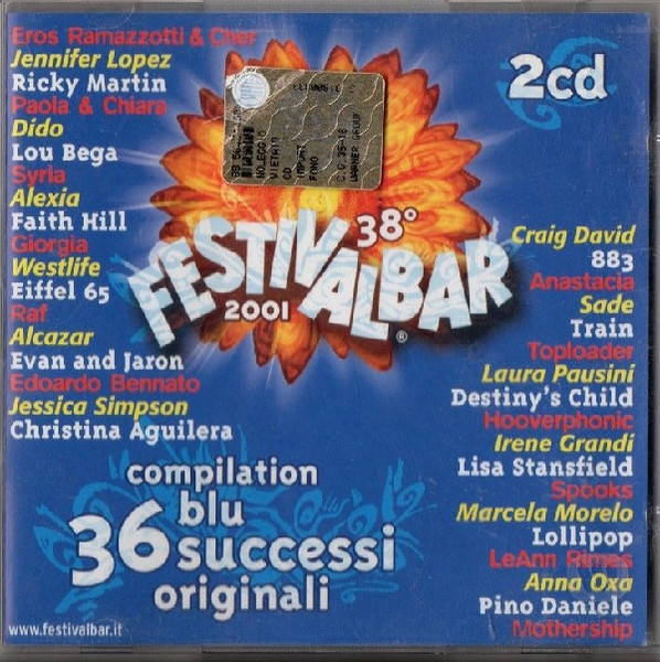 38° Festivalbar 2001 Compilation Blu
