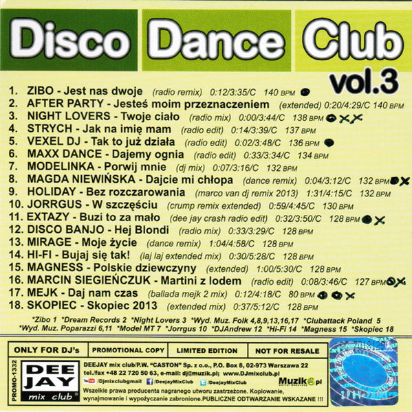 Disco Dance Club Vol.3
