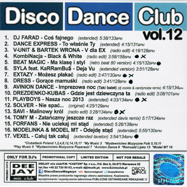 Disco Dance Club Vol.12