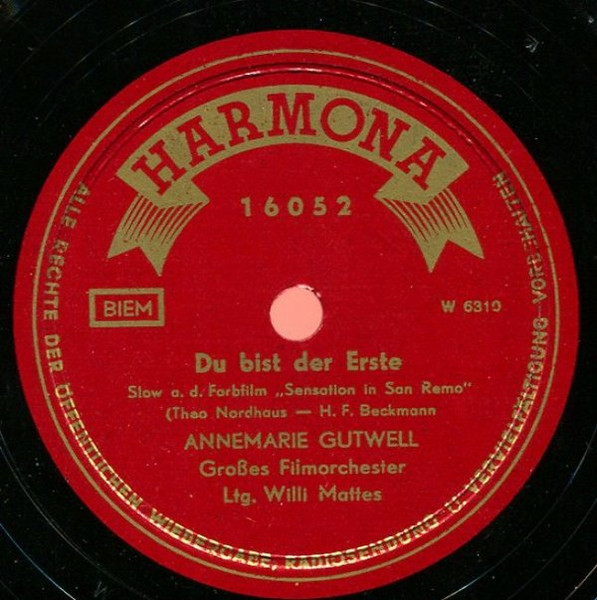 Du Bist Der Erste / Wir Sind Für Einander Bestimmt