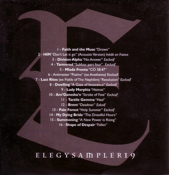 Elegy Sampler 19