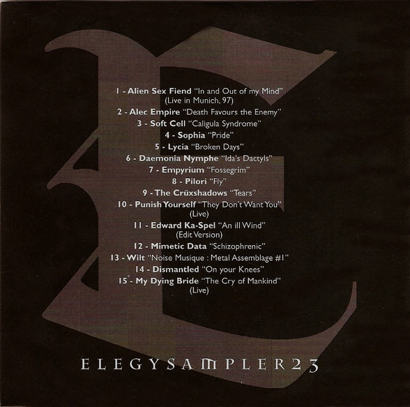 Elegy Sampler 23