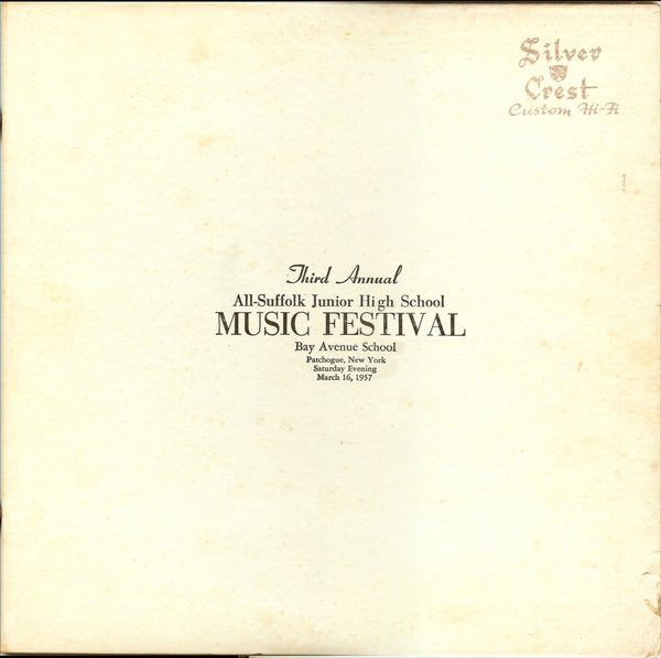 Third Annual All-Suffolk Junior High School Music Festival