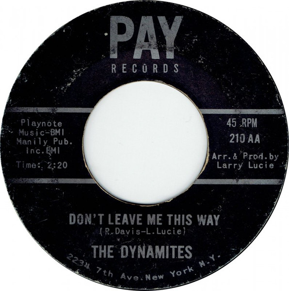 Don't Leave Me This Way / Every Lover's Question
