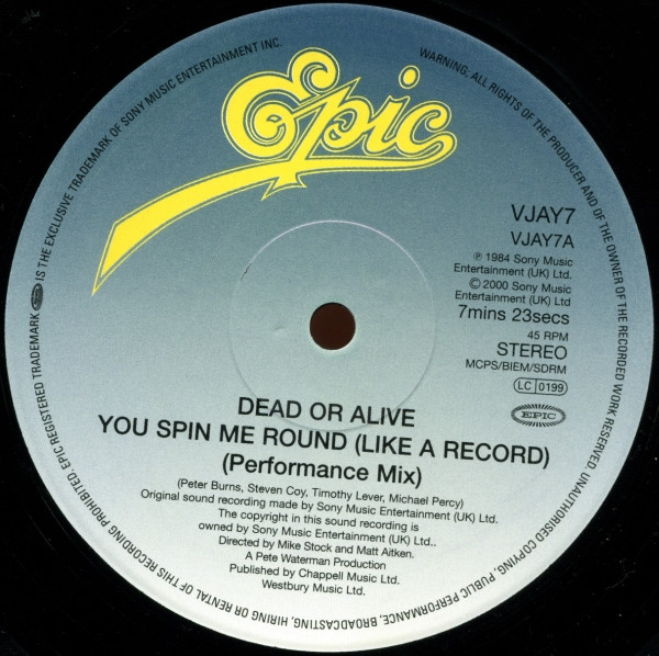 You Spin Me Round (Like A Record) (Performance Mix) / Lover Come Back To Me