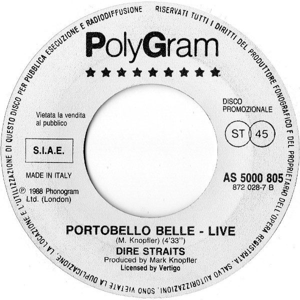 Never Get Enough Of You / Portobello Belle - Live