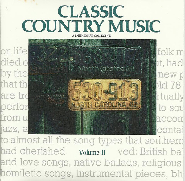 Classic Country Music - A Smithsonian Collection - Volume II