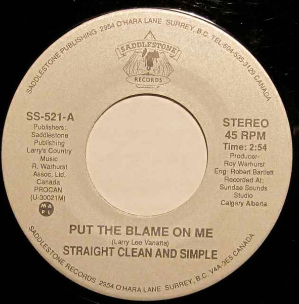 Put The Blame On Me