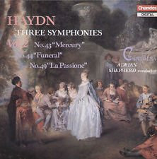 Vol. 2: Three Symphonies (No. 43 "Mercury" / No. 44 "Funeral" / No. 49 "La Passione")