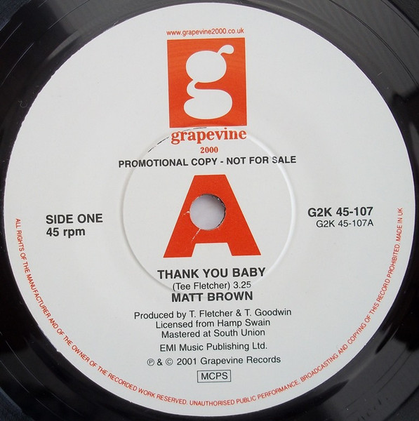 Thank You Baby / Sweet Thing