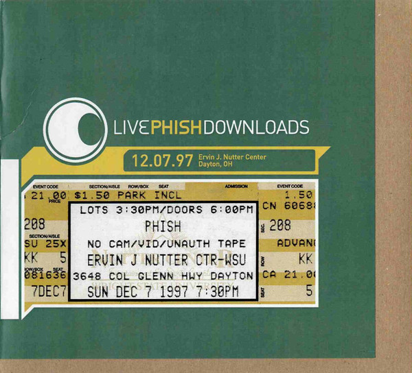 Live Phish Downloads 12.07.97 Ervin J. Nutter Center Dayton, OH