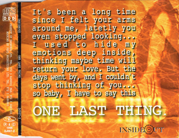 One Last Thing