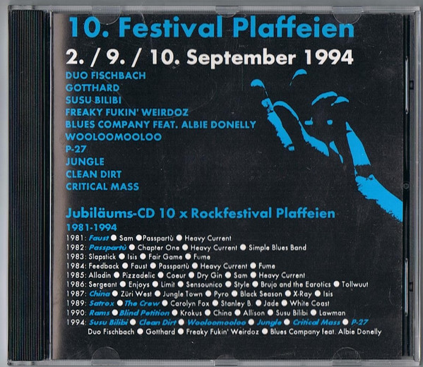 Festival Plaffeien Switzerland 1981-1994