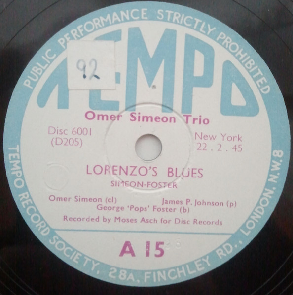 Lorenzo's Blues / Harlem Hotcha