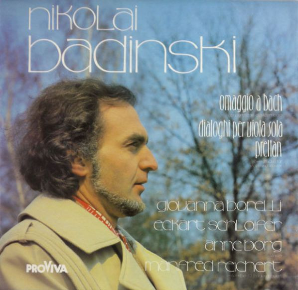 Omaggio A Bach / Dialoghi Per Viola Sola / Preltan
