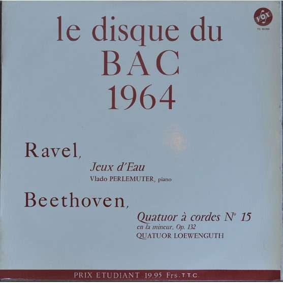 Le Disque Du Bac 1964