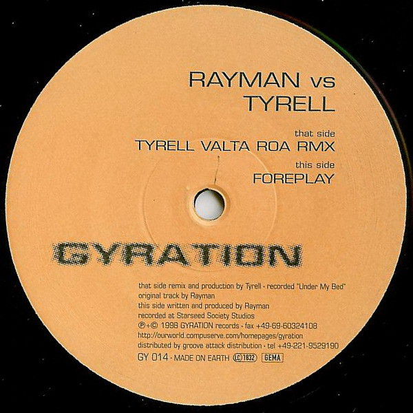Valta Roa (Tyrell Remix) / Foreplay