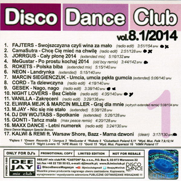 Disco Dance Club Vol.8.1/2014