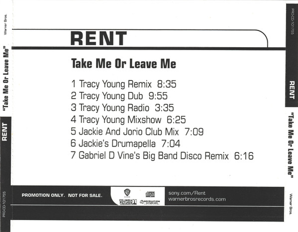 Take Me Or Leave Me (Remixes)