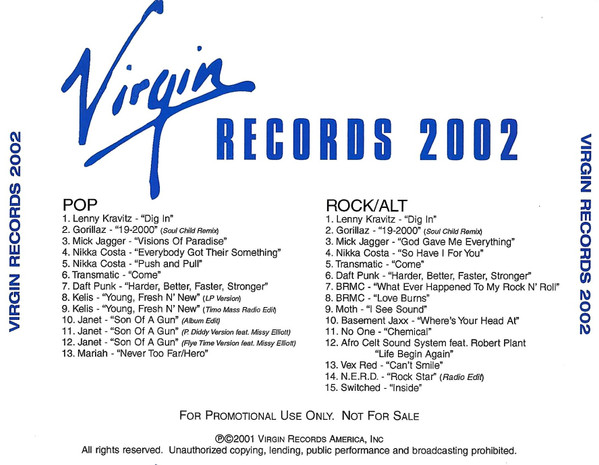 Virgin Records 2002