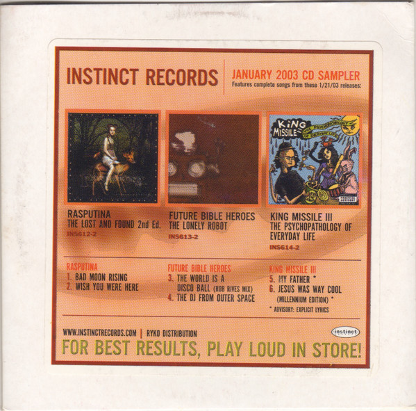 Instinct Records January 2003 CD Sampler