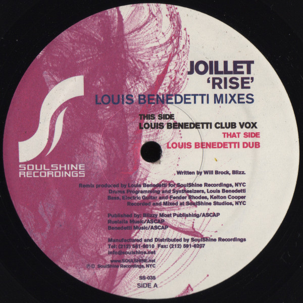 Rise (Louis Benedetti Mixes)