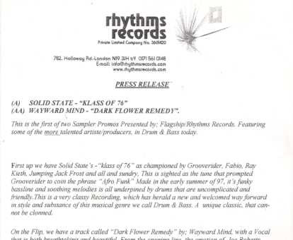 Klass Of 76 / Dark Flower Remedy