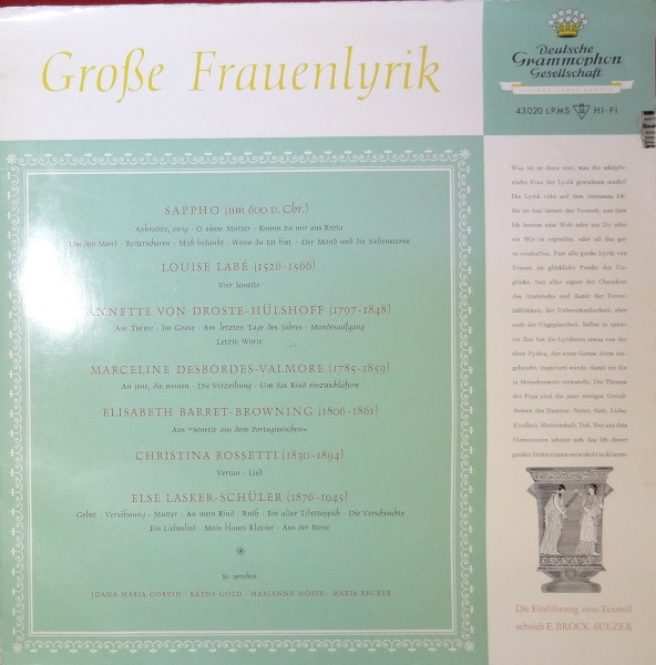 Große Frauenlyrik