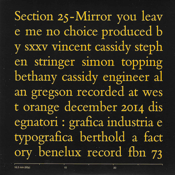 Mirror / You Leave Me No Choice