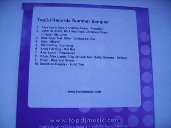 TopDJ Records Summer Sampler