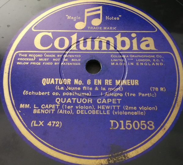 Quatuor No. 6 En Ré Mineur (La Jeune Fille & La Mort)
