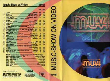 Music-Show On Video August 1998