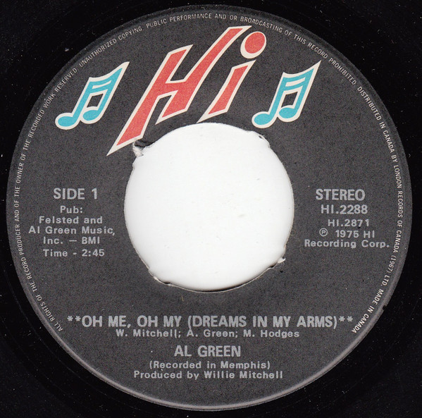 Oh Me, Oh My (Dreams In My Arms)