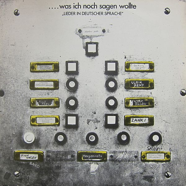 ...Was Ich Noch Sagen Wollte "Lieder In Deutscher Sprache"
