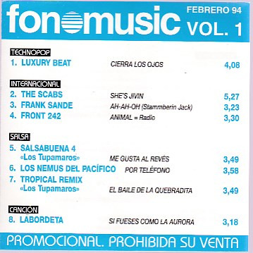 Fonomusic Vol. 1 Febrero 94