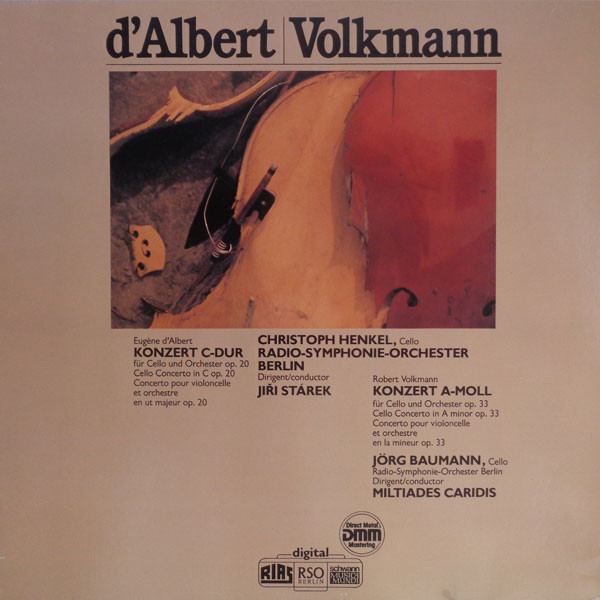 Konzert C-Dur Für Cello Und Orchester Op. 20 / Konzert A-Moll Für Cello Und Orchester Op. 33