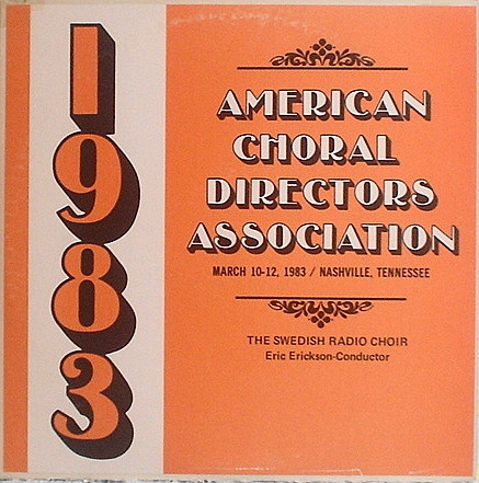1983 American Choral Directors Association National Convention, March 10-12, Nashville Tennessee