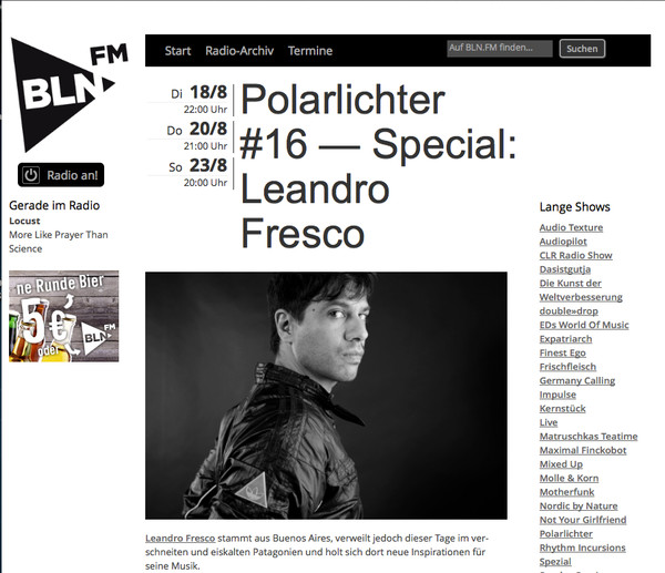 Polarlichter: Exclusive Guest Mix by Leandro Fresco 16